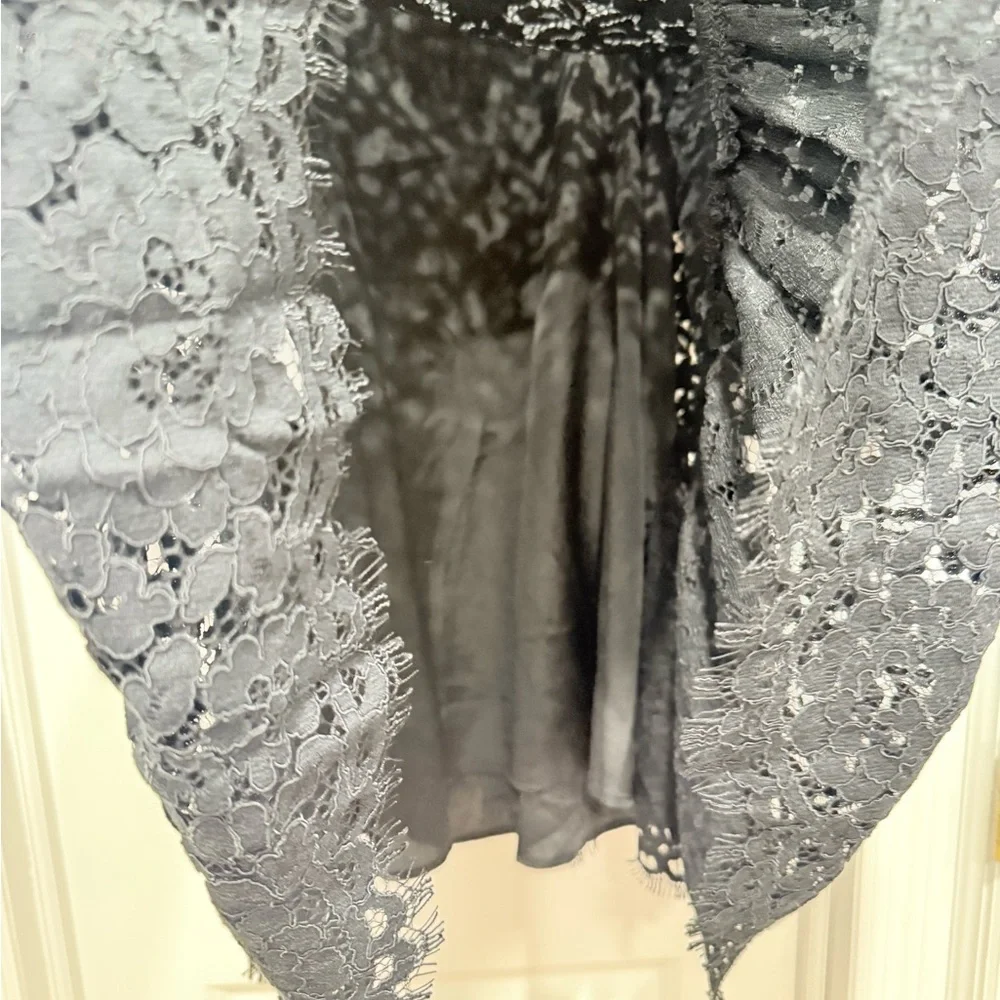 J. Crew Charcoal Lace Long Sleeve Dress - Picture 9 of 12